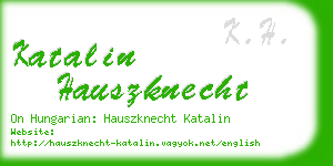 katalin hauszknecht business card